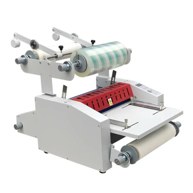 

Double Film Laminating Machine Automatic Speed Control Anti-crimp Cold and Hot Laminating Roll