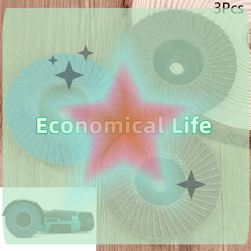

[MOA]3pcs 75mm Flat Flap Discs 3 " Grinding Wheels Mini Angle Grinder Accessories Sanding Discs For Metal Wood Polishing[MOA]
