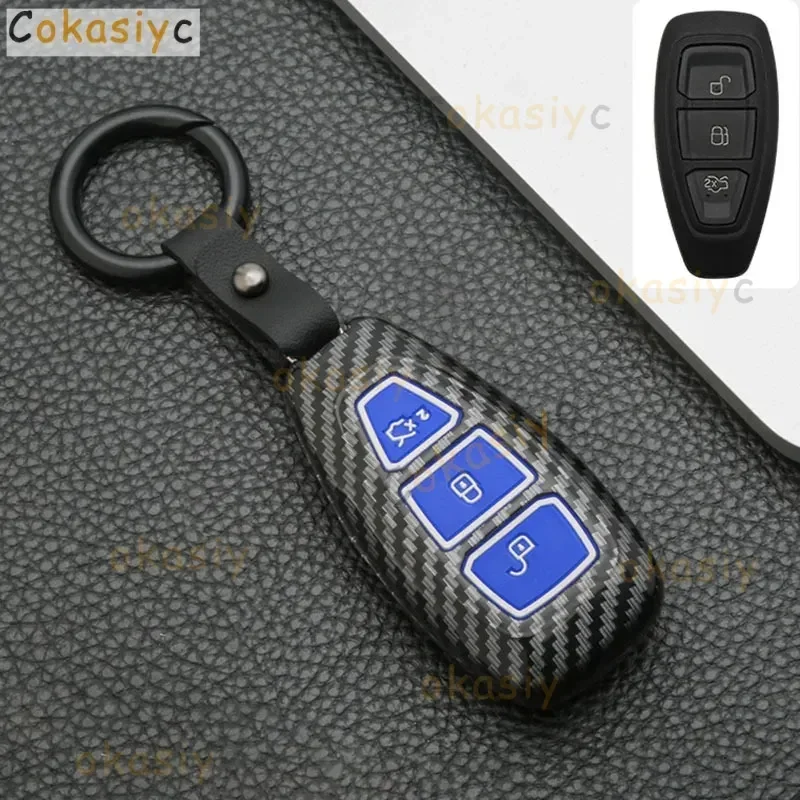 

Силиконовый чехол для смарт-ключателя автомобиля из АБС-пластика для Ford Focus 3 4 ST Mondeo MK3 MK4 Fiesta Fusion Kuga 2013 2014 2015 2017 2018