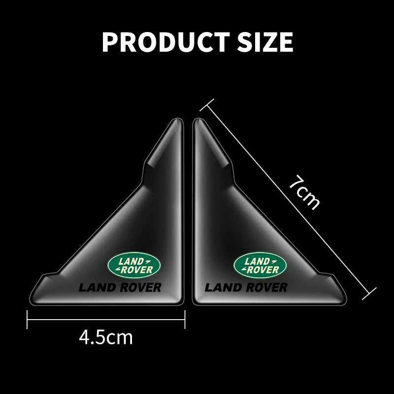 2pc porta do carro canto proteção decalques adesivos para land rover range rover sport evoque freelander velar descoberta 4 jaguar xe xj