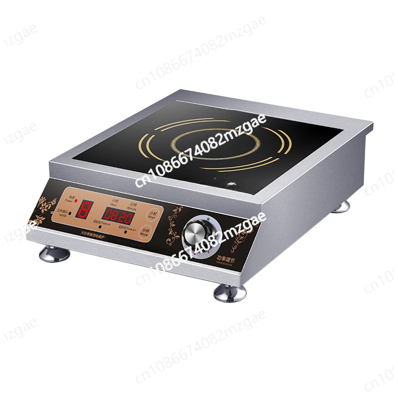 

Induction Cooker, Restaurant Kitchen Cooking Stove for Stir Frying Braised Soup Desktop 3500W Flat Induction Cooker