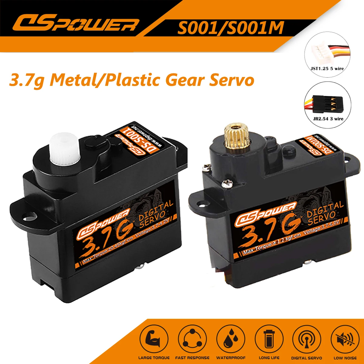 DSPOWER 3,7G Mini Digital Servo Coreless Motor Metall/Kunststoff Getriebe für RC 3D Flugzeug Starrflügel Drone Hubschrauber Auto Boot Teil