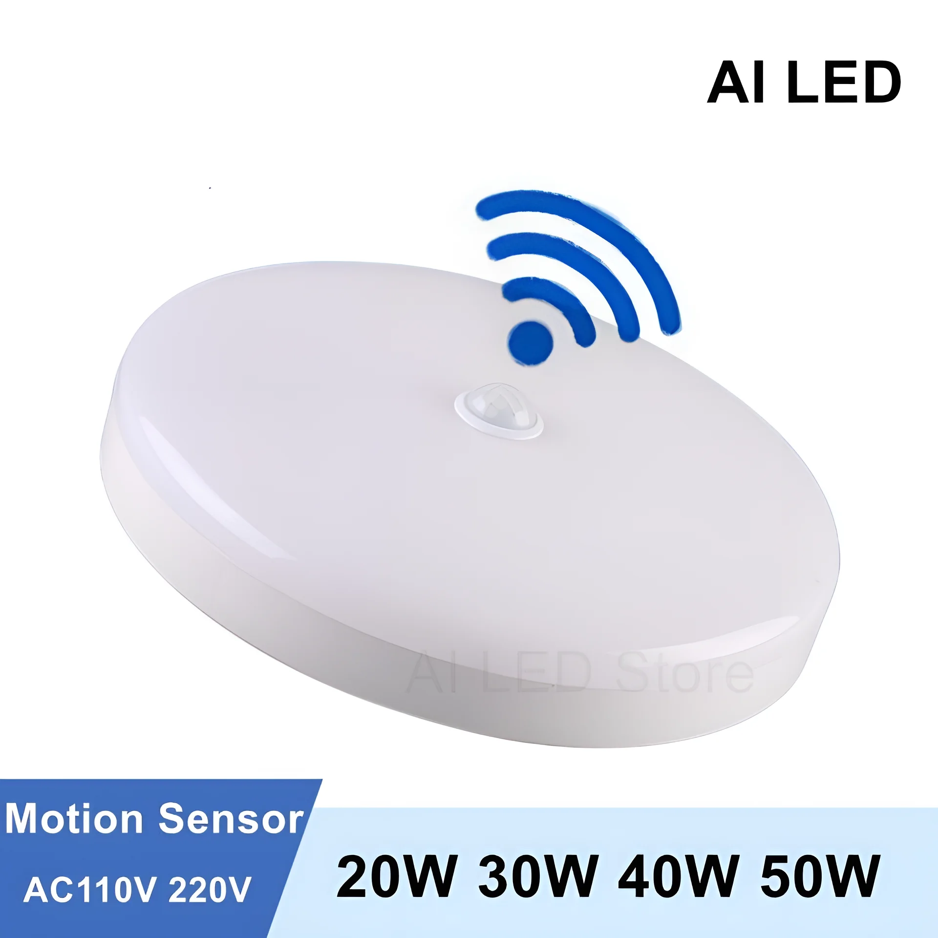 NEW 50W LED Motion Sensor Lights PIR Hanging Ceiling Top Lamp Home Lighting For Room Hallways Corridor Stair Night Light Smart