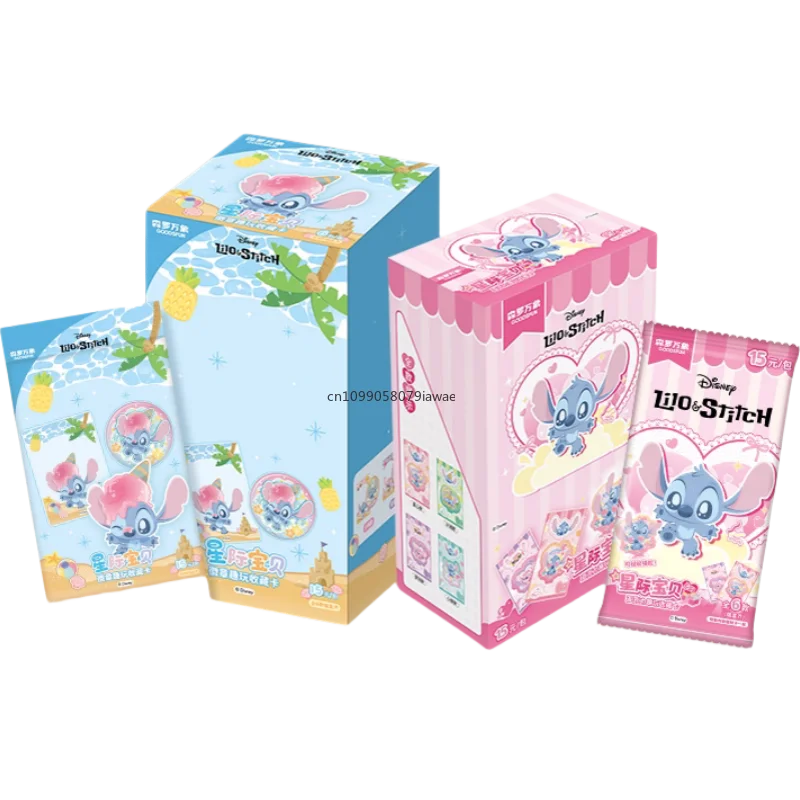 Oficjalna, autentyczna karta Card.Fun Disney Lilo & Stitch, animacja, karta kolekcjonerska do gier, zabawka dla dzieci, prezent.