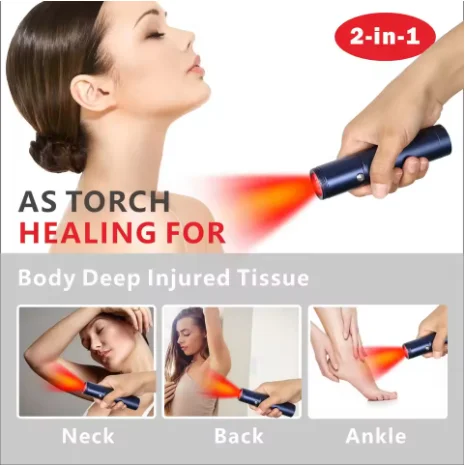 Red Light Therapy Device for Lips & Face,Wand for Cold Sore Mouth Sores Treatment, Near Infrared Skin Care Machine for Home Use