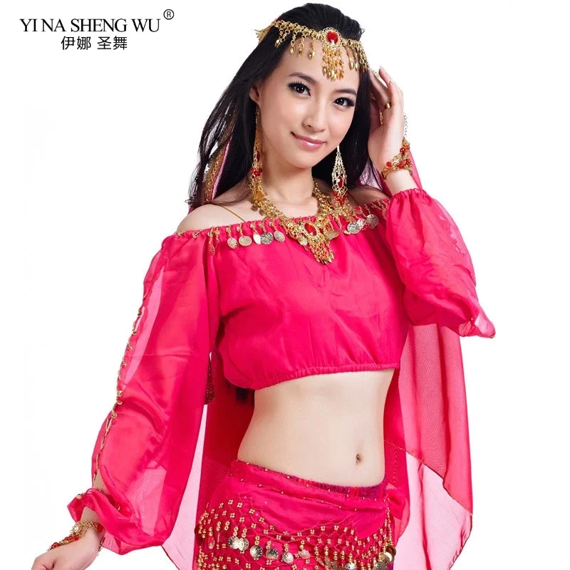 Belly เต้นรํา Dancewear Top Bra Lady ผู้หญิงเซ็กซี่ Belly Dance Tops เลื่อมอุปกรณ์เสริม off-the-shoulder bellydance เครื่องแต่งกาย Tops