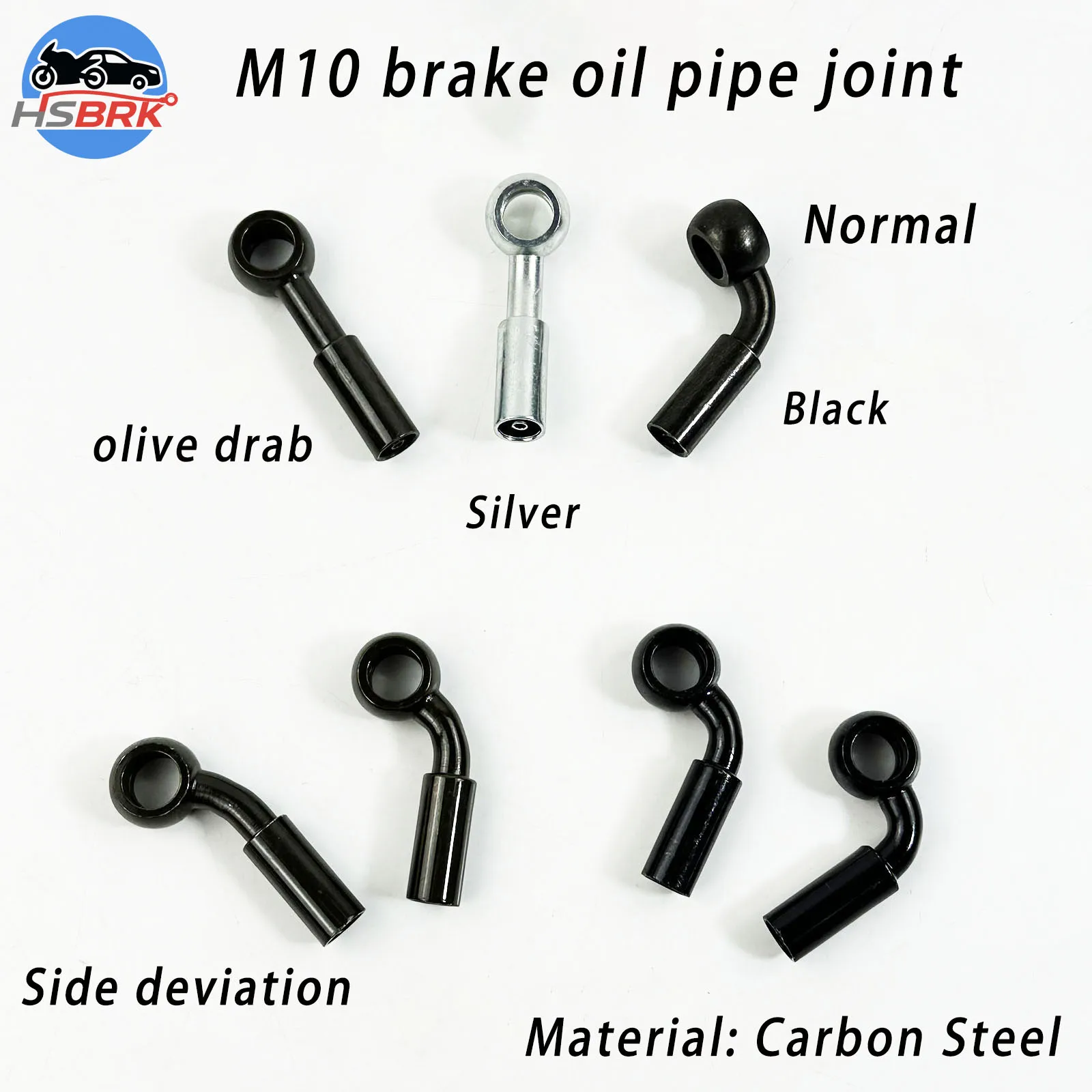 

General M10 brake oil pipe joint side deviation/normal three medium color joint automotive and motorcycle modification parts