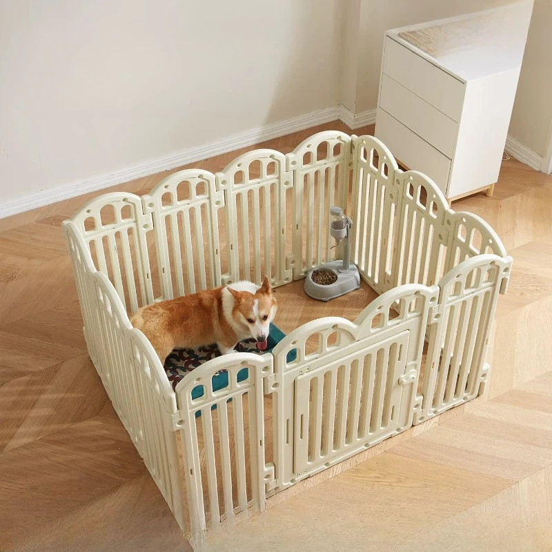Folding Modular Outdoor Dog Fence Kennel Balcony Grating Luxury Indoor Circle Dog Fence Large Nordic Barrera Perro Pet Supplies