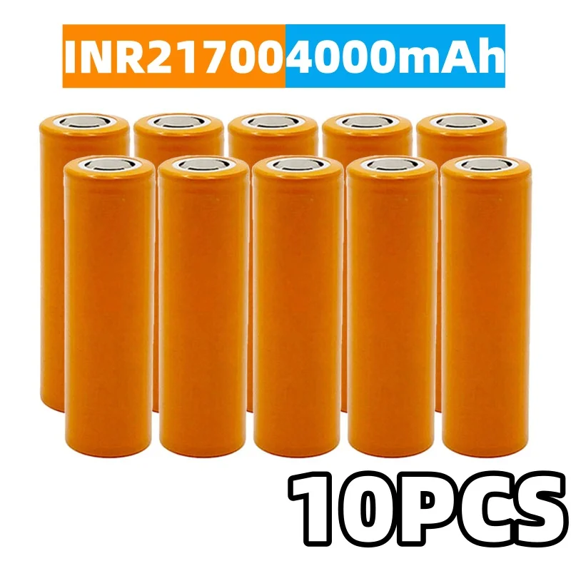 3.7V 21700 Rechargeable Battery -70g- 4000mah 30A High Discharge/High Capacity Li-ion Battery 21700