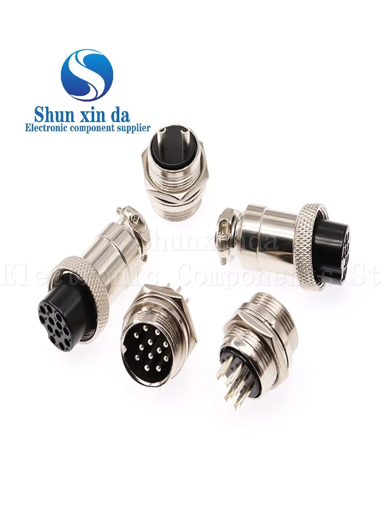 1Set 20MM GX20 2/3/4/5/6/7/8/9/10/12Pin Male & Female Docking Aviator Aviation Plug Socket Circular Connector