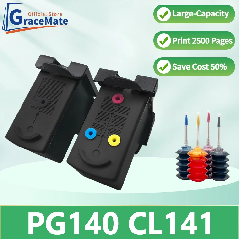 

pg140 cl141 Ink Cartridge Replacement PG 140 CL 141 Ciss for canon printer pixma cartridge MG4110 MG3210 MG3510 MG2580 IP2880