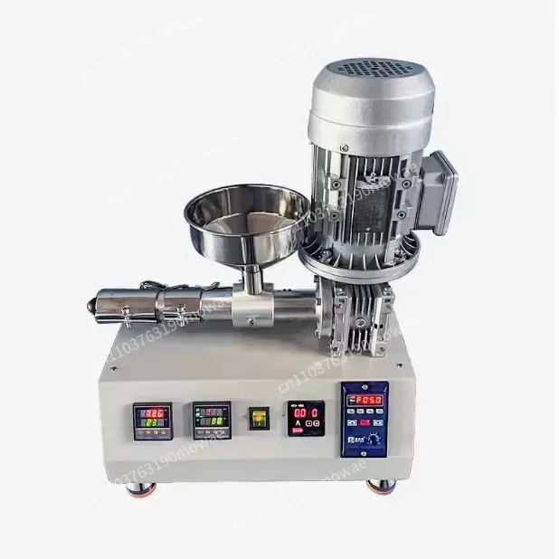 Desktop small extruder, miniature single screw plastic extruder 3D printing wire rubber powder equipment