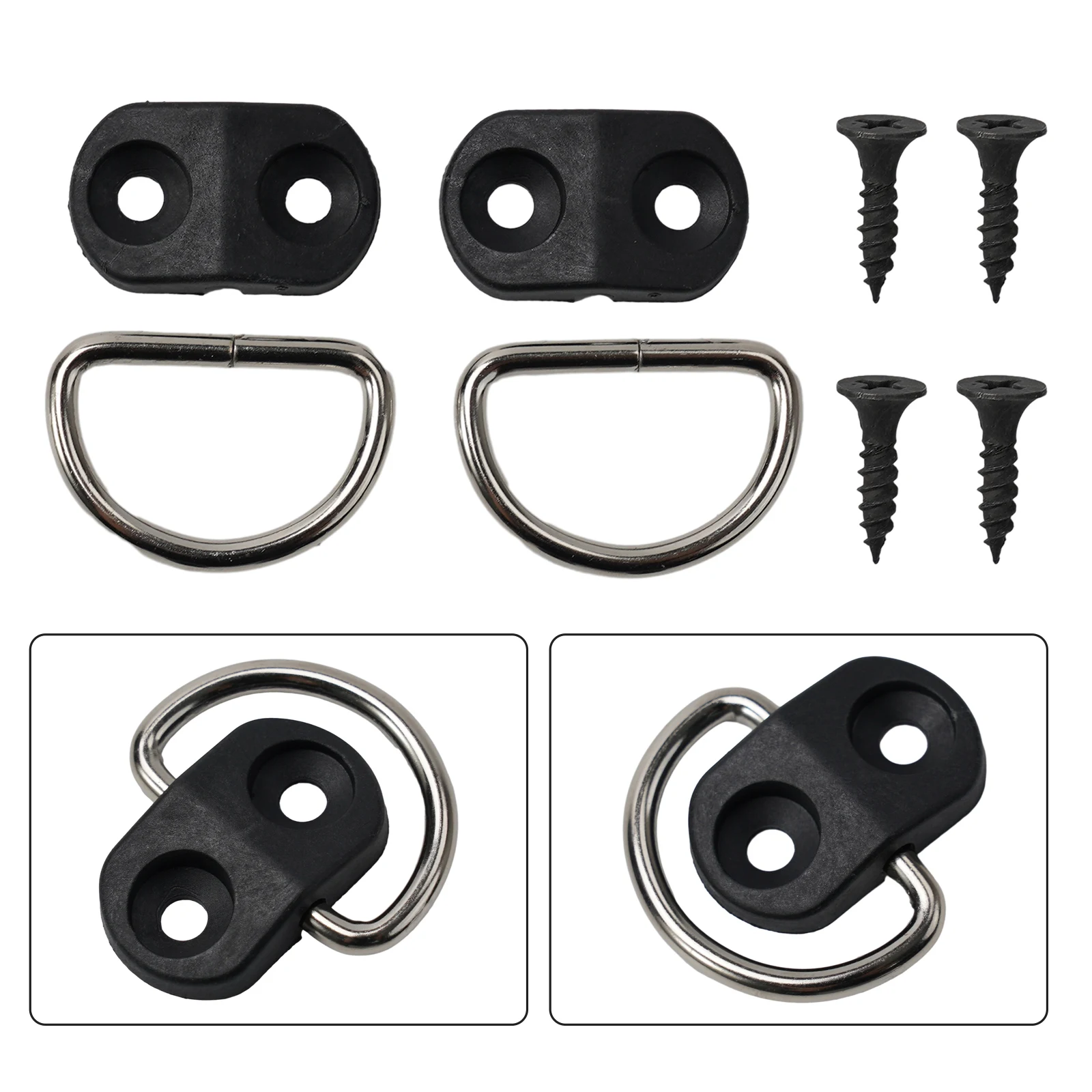 

Part Fixings Clips 2X Cargo Net Fixings Clips Floor Practical Ring Loop Hanging Tie Down Hook Trunk Boot Useful