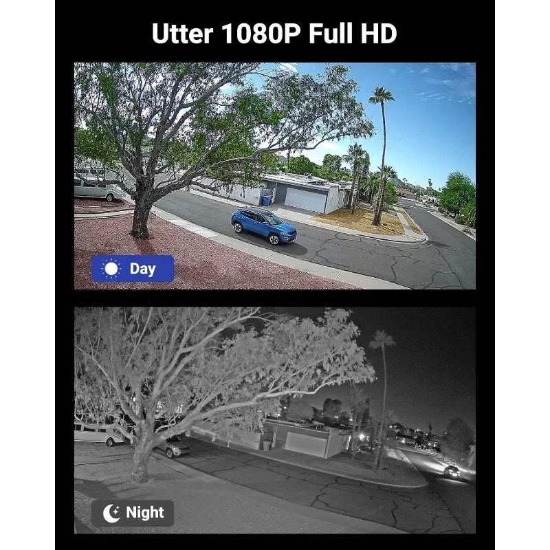 3K Lite Security Camera System Outdoor with AI Human/Vehicle Detection, 8CH H.265+ DVR and 8 x 1920TVL 2MP IP66