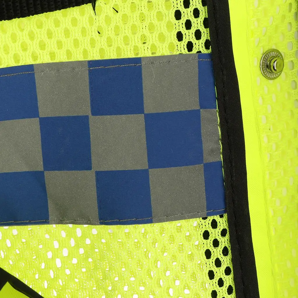 Reflective Mesh Vest Breathable Fluorescent High Visibility Protective Jacket for Railroad Paving Emergency