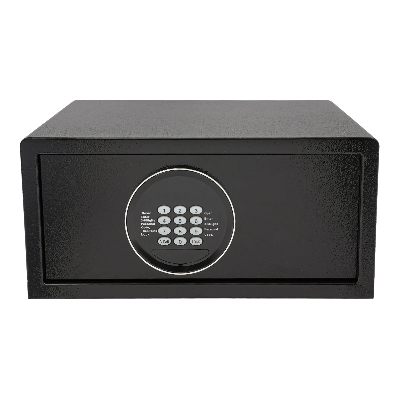 Coffre-fort avec serrure à clé, 30L, pour usage domestique, construction en acier, autoportant ou mural, port USB pour objets de valeur, argent liquide, documents, bijoux, montres