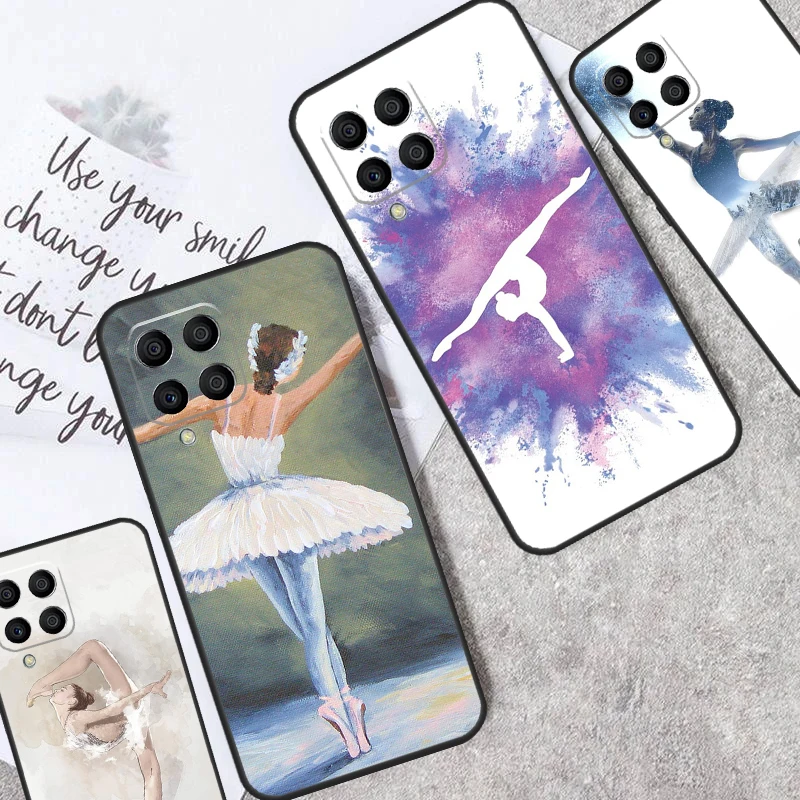 Gymnastics Oil Painting Case For Samsung Galaxy M34 M54 M14 M31 M51 M12 M32 M52 M13 M23 M33 M53 M20 M30s M31s Cover