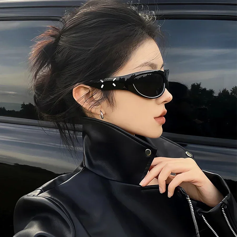 Y2k Sports Sunglasses Women Men 2024 Luxury Brand Fashion Classic Punk Sun Glasses Female Retro 2000' Futuristic Sunglass Shades