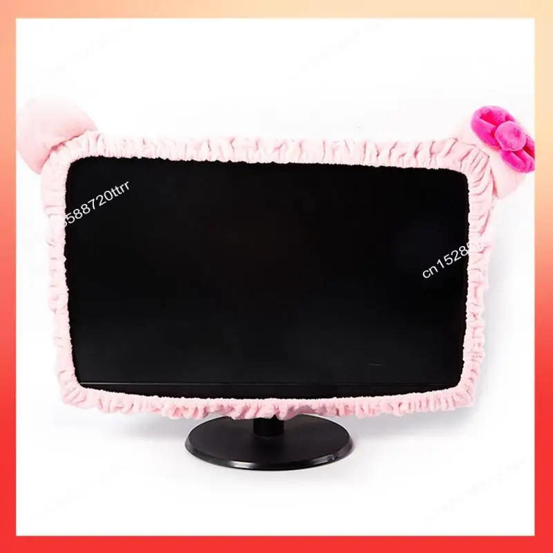 

ABNR Pink Computer Monitor Cover Monitor Dust Cover Computer Decorative Dust Cover Suitable For 28-32 Inch Display Durable