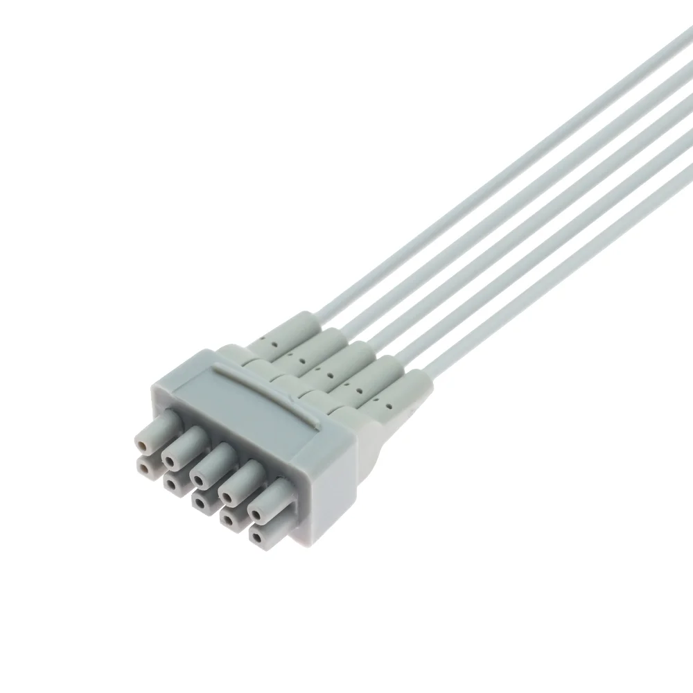 ompatible with GE Healthcare  5 Lead EOS ECG Cable IEC Clip Type  414556-003 Connect Wire