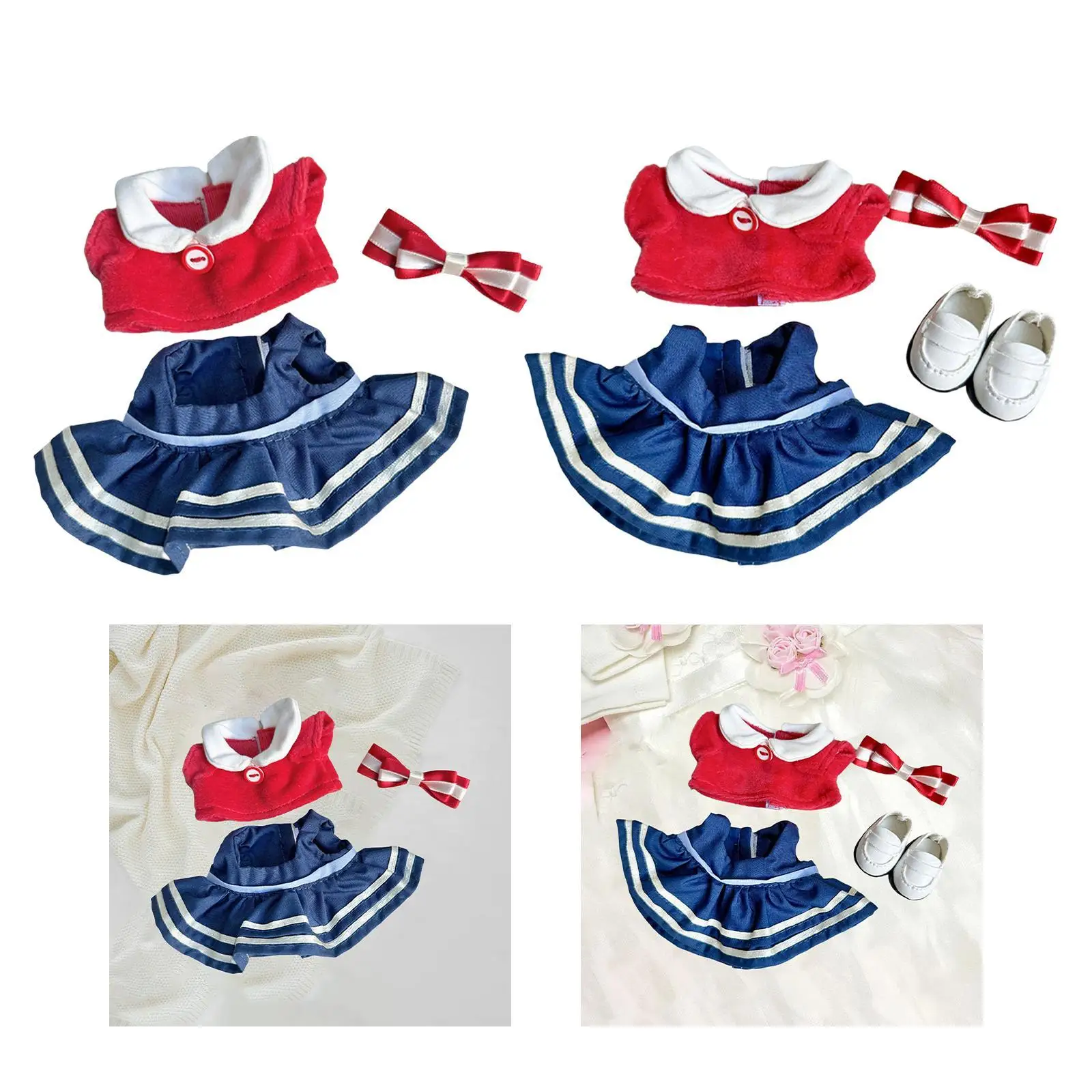 Poppenkleding voor pluche figuren van 10-15 cm, accessoires voor knuffels