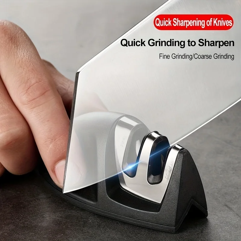 1PCS Mini Knife SharpenerMulti-functional kitchen knife sharpening stoneTwo-stage toolRough grindingRapid knife sharpening