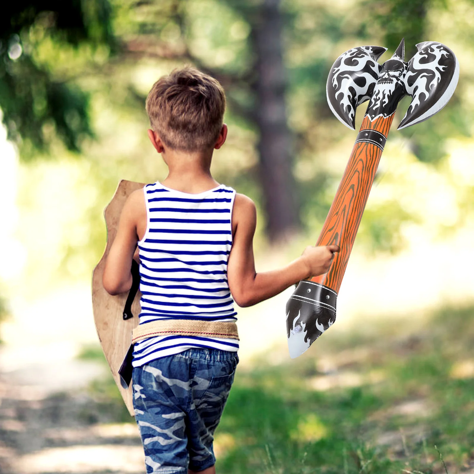 Giocattolo gonfiabile Ascia di plastica Riempito di soffiaggio Novità Giocattolo Bomboniera Regalo per bambini Bambini (Bianco) giocattoli gonfiabili