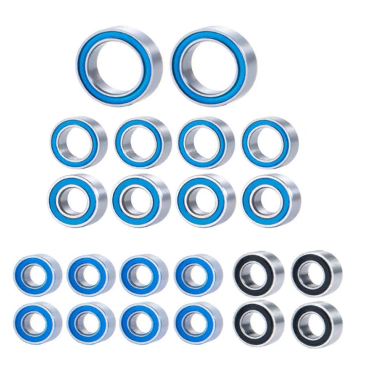 22PCS Rubber Sealed Ball Bearing Kit for Traxxas 1/18 TRX4M RC Car Upgrades Parts Accessories