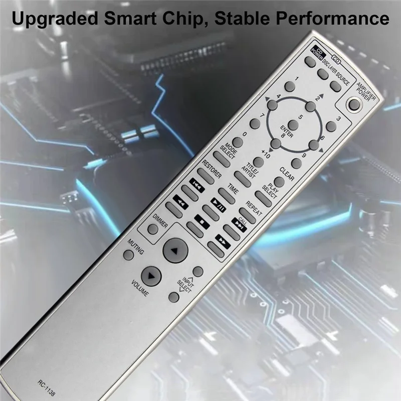 Denon AV レシーバー パワー アンプ コントローラー用 RC-1138 リモコンを交換してください-BTFL