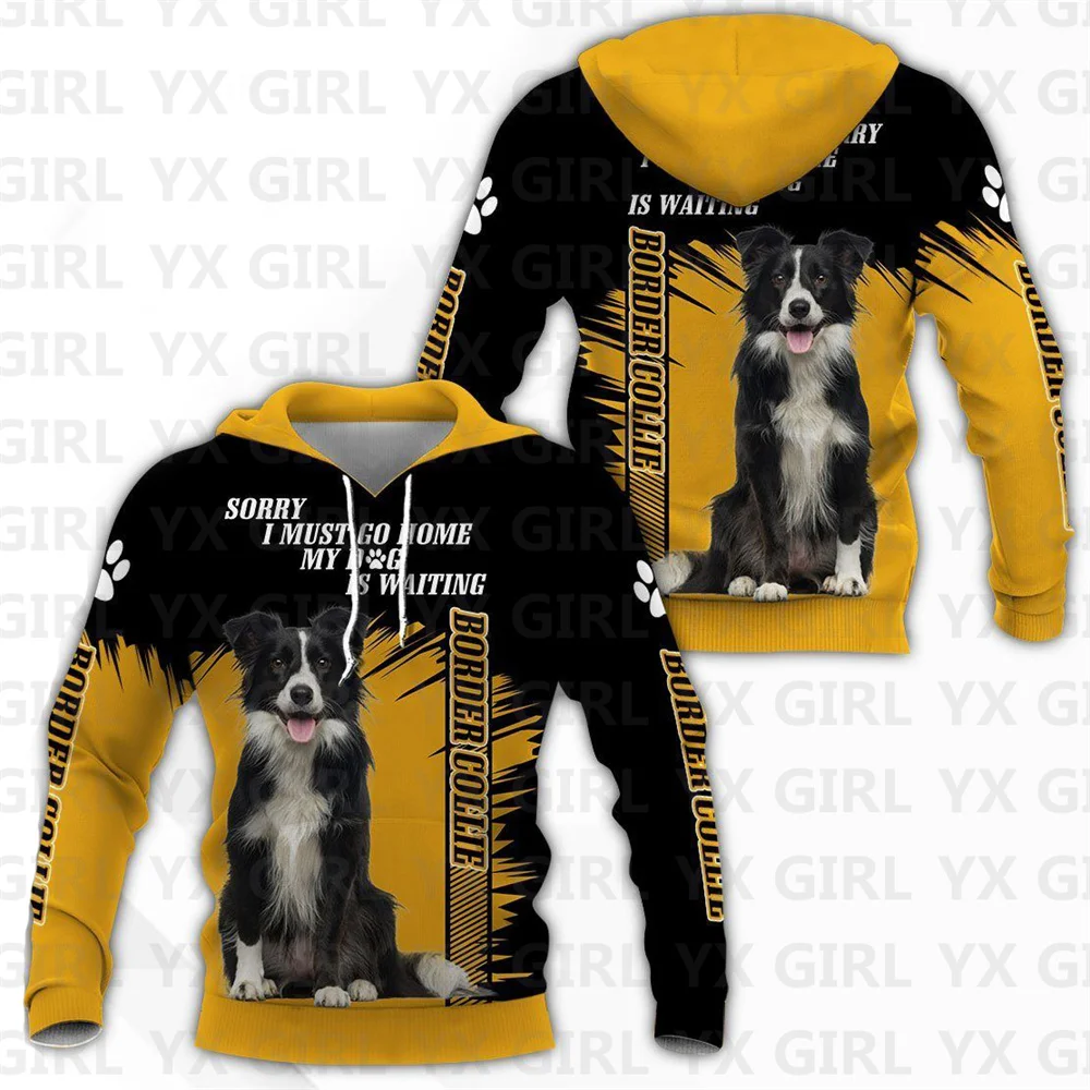 Golden Retriever/Border Collie/Malinois 3D All Over Printed Hoodies Women's For Men Pullovers Street Tracksuit Love Dog Gift