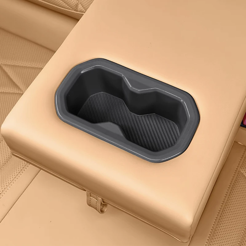 For Geely Galaxy Starship 7 EM-i 2024 2025 Rear Armrest Silicone Water Coasters Interior Accessories 6