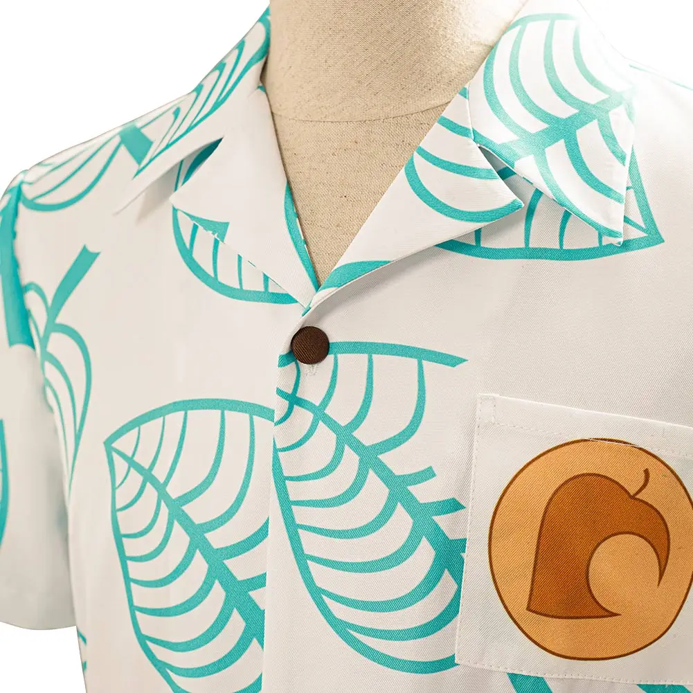 Camiseta con estampado de Tom Nook para hombre y mujer, camisa de manga corta con cuello redondo, estampado de Animal Fantasia Crossing, ideal para Cosplay Shizue