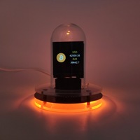New product simulation glow tube clock weather intelligent WIFI Bitcoin desktop ornament