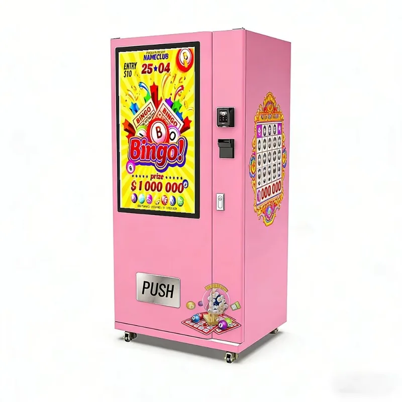 Touch Screen Lottery Vending Machine 24 Games Lotto Scratch Card Dispenser Freestanding Commercial OEM Customized