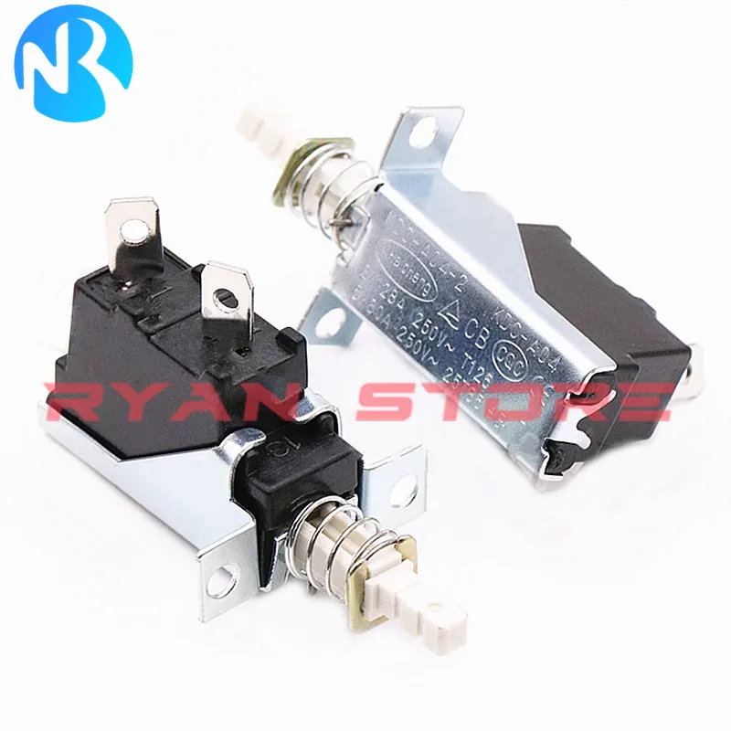 1Pcs 100% New High Quality 10A 250V AC SPST 2Pin Push Button Power Switch KDC-A04-1(88) KDC-A04-1 Since The lock KDC-A04