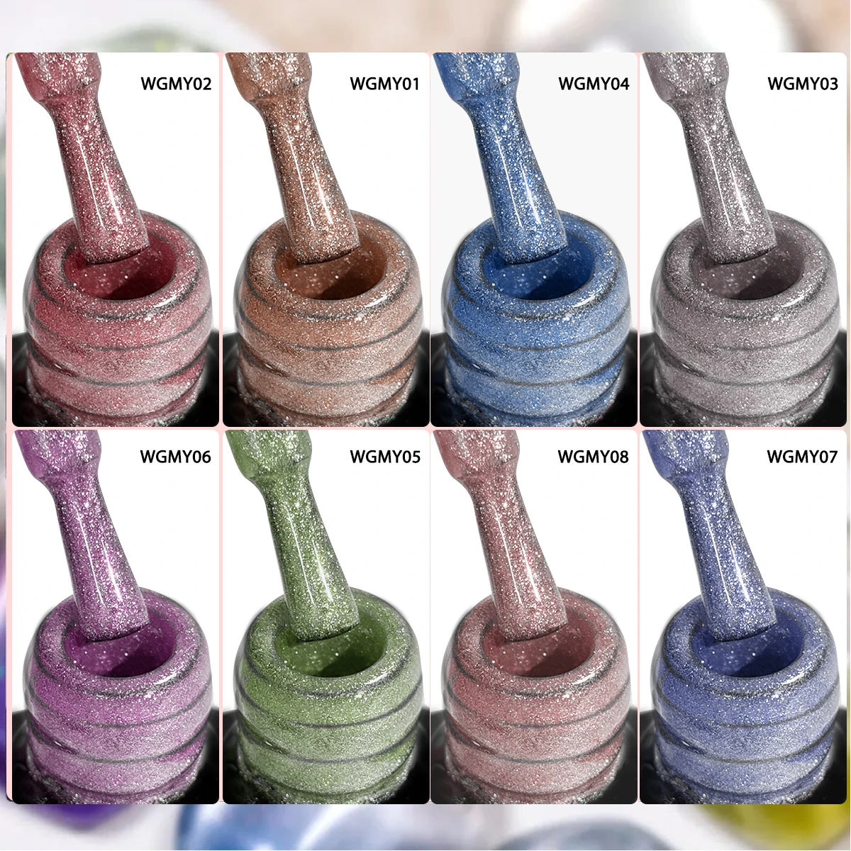 0,24 Unzen temperaturwechselnder Gel-Nagellack, semi-permanenter Dip, wärmeempfindliche Nail-Art-Beschichtung, langanhaltendes Finish.