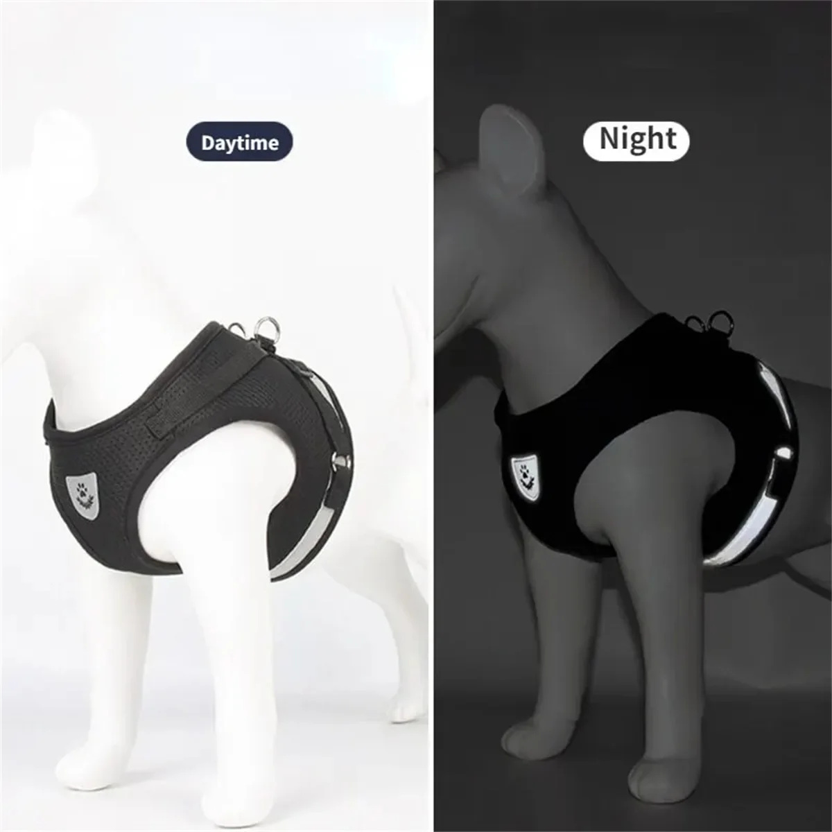 Pet Leash Undershirt Type Harness Breathable Reflective Adjustable Chest Harness Outdoor Dog Carrying Supplies