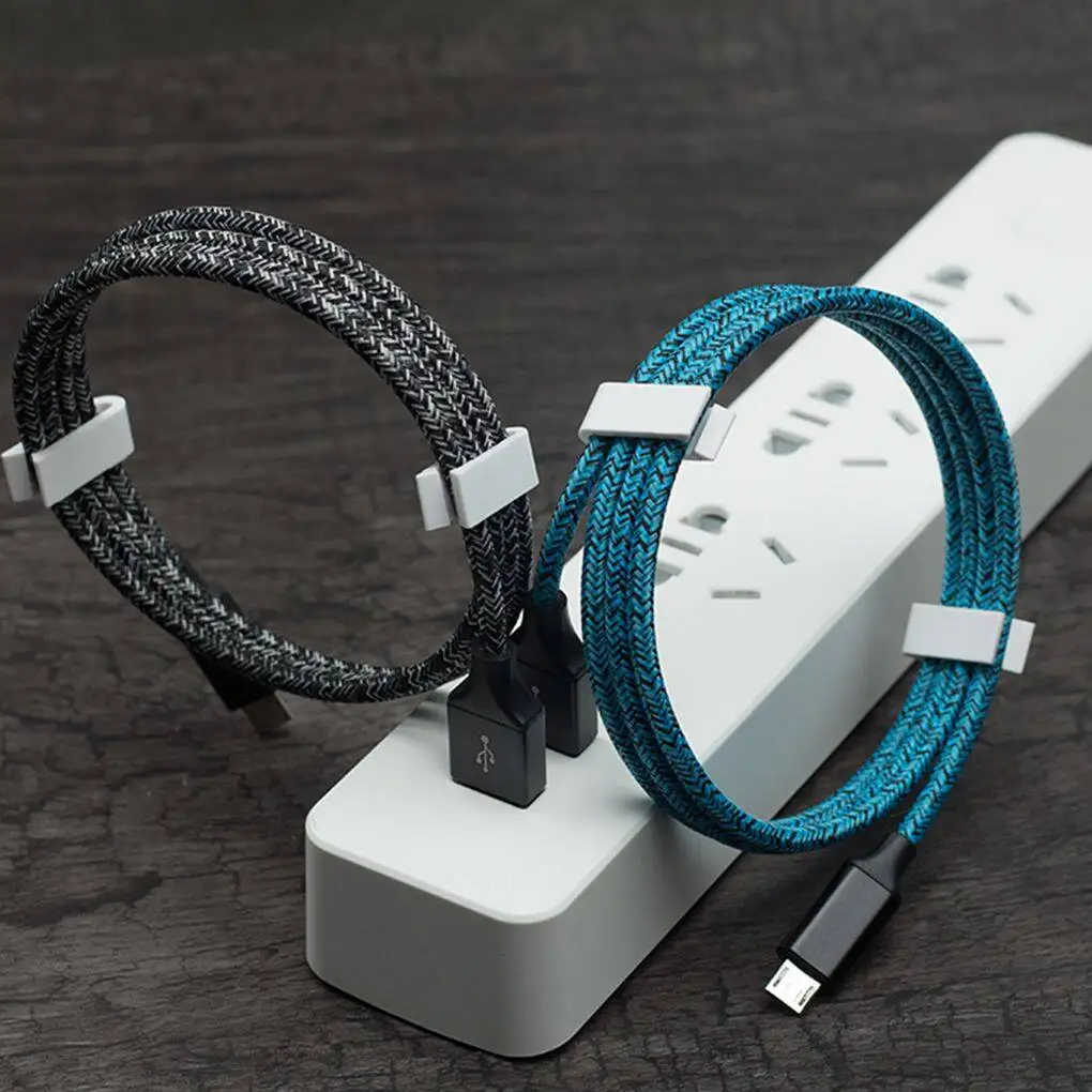 Phone Data Sync Cable Mobile Phone Braided USB Charger Cord Replacement for Android Phone