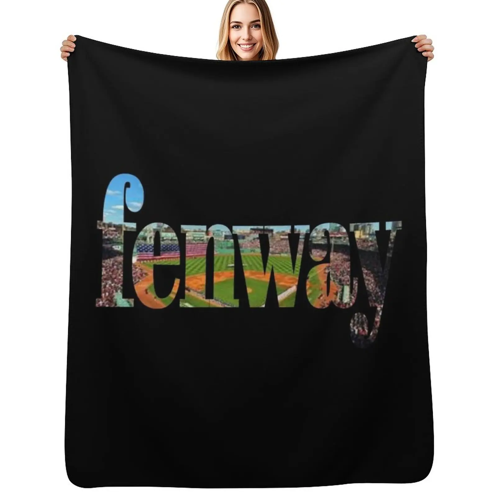 Fenway Park Throw Blanket Soft Warm Blanket Gift for Grandparents