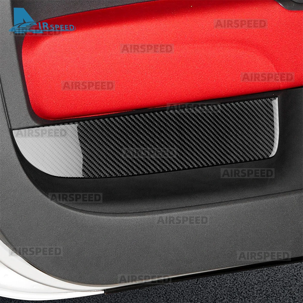 Soft Carbon Fiber Sticker For Abarth 595 695(2012-2024)/Fiat 500 500C(2008-2024)/Fiat 500E(2013-2019) LHD RHD Car Door Decor
