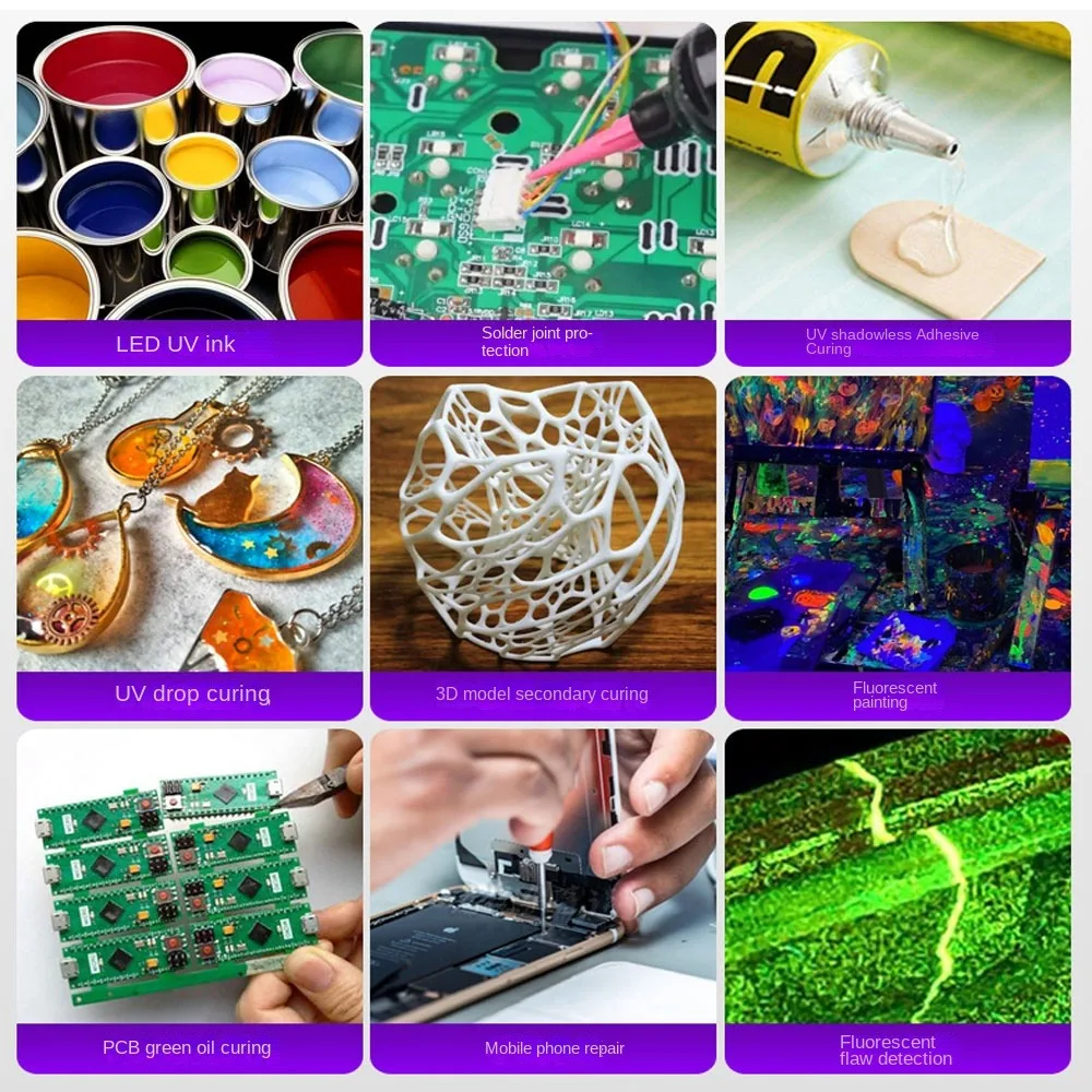 300 واط 365nm 395 متر 40nm الأشعة فوق البنفسجية معالجة الأشعة فوق البنفسجية مصباح بدون ظل الغراء الحبر الأخضر الراتنج الغراء التعرض شاشة الطباعة ثلاثة طلاء برهان #6