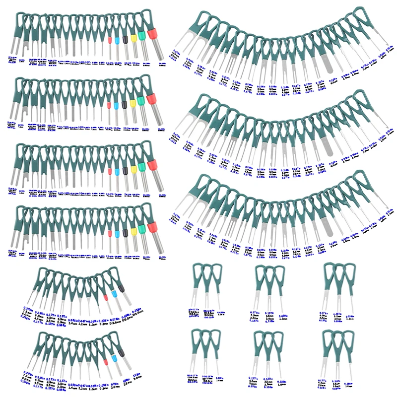 172 pieces of car terminal dismantling tool kit, pin terminal dismantling puller, repair tool, wire crimping connector with box