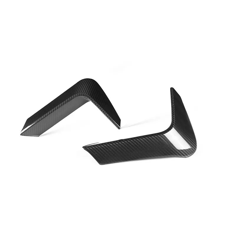 Real Dry Carbon Fiber Rear Bumper Decor For BMW F82 M4 F83 F80 M3 2014-2020 Rear Bumper Lip Splitters Flap Cupwings 2PCS