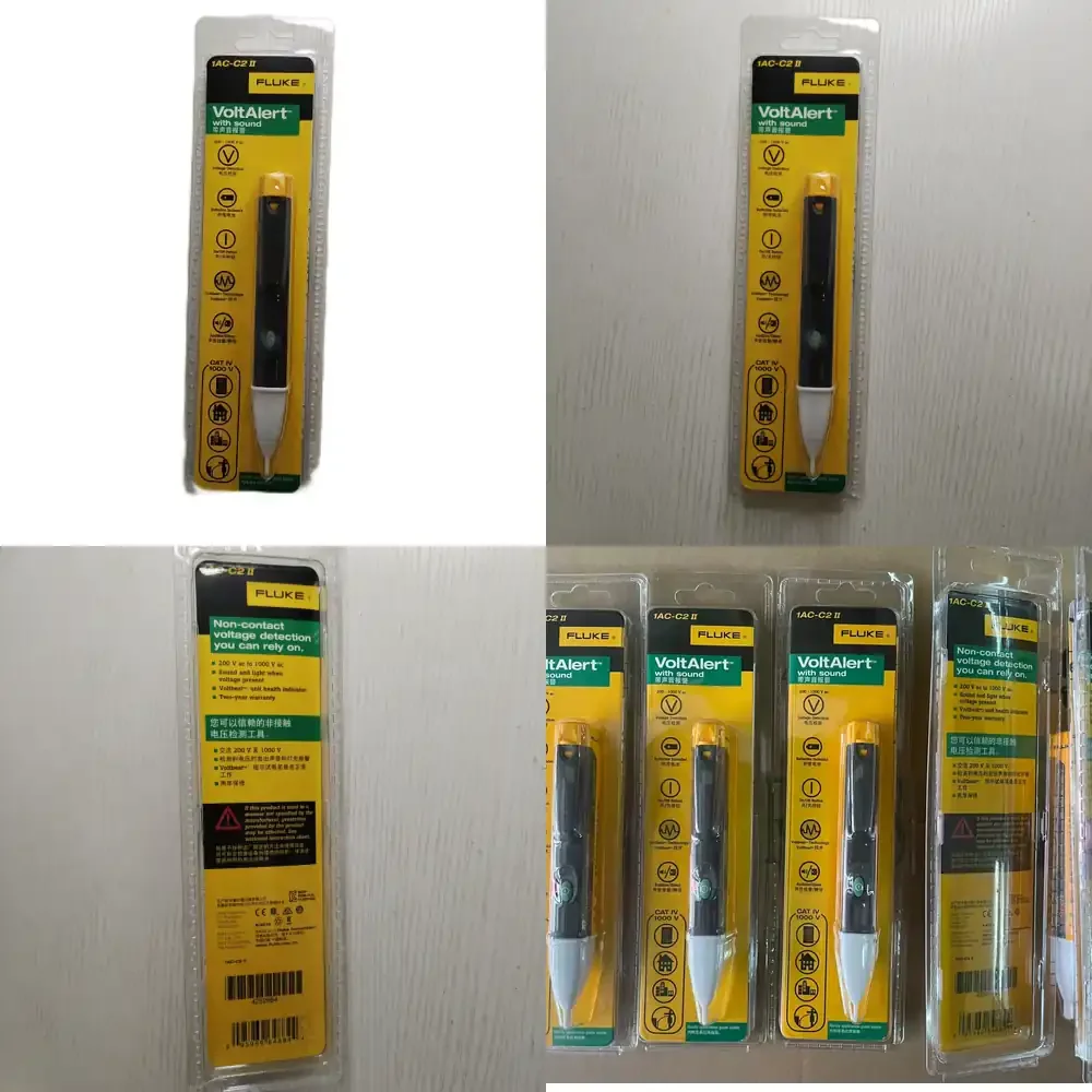 

Детектор напряжения VoltAlert 1AC-C2-II с звуковой и световой сигнализацией, индукционным обнаружением, многофункциональный, бесконтактный, для переменного тока