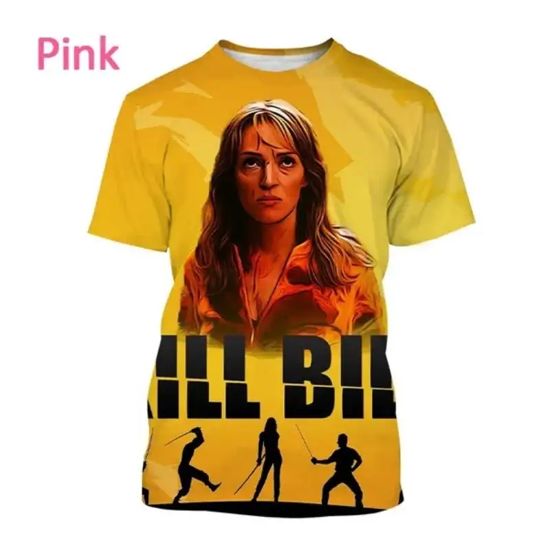 Classic Movie Kill Bill 3D Print T-shirt Men Personality Hip-hop Unisex Oversized T Shirt Harajuku Street Tops Fashion Clothing