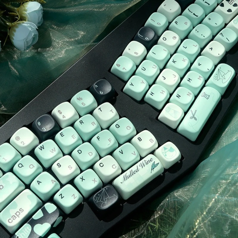 Fantasy Summer PBT MOA Профильные колпачки для ключей 131 клавиша Набор с подогревом для механических устройств