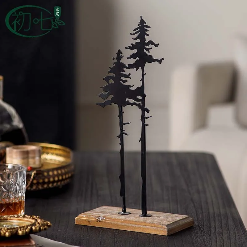 American personality creative small desktop Christmas tree home atmosphere tree