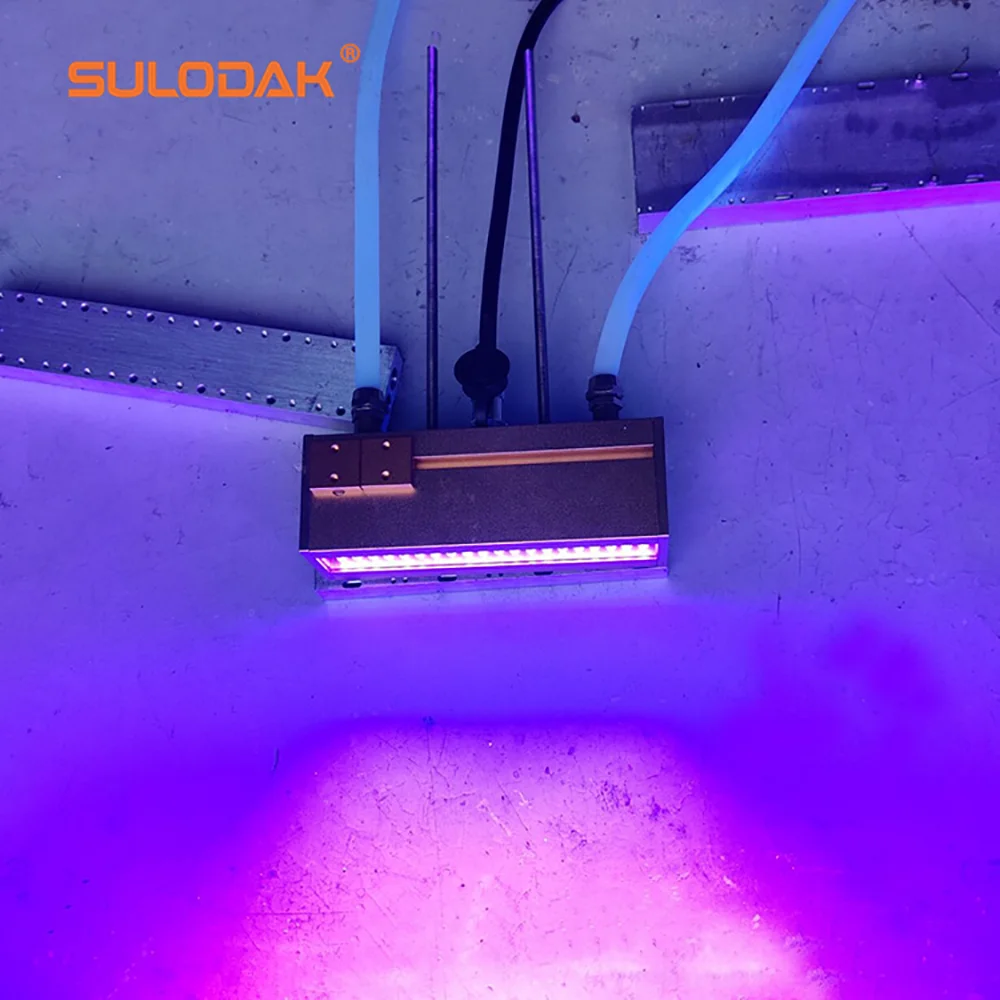 395nm Ink Cure 900W UV LED Lamp UV lamp Light Water cooler160×30mm Area for UV Printer Multi-nozzle Modified UV lamps