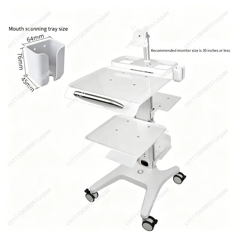 Dental Scanner Cart Mobile Cart Multifunctional Cart Instrument Beauty Salon Clinic Placement Table