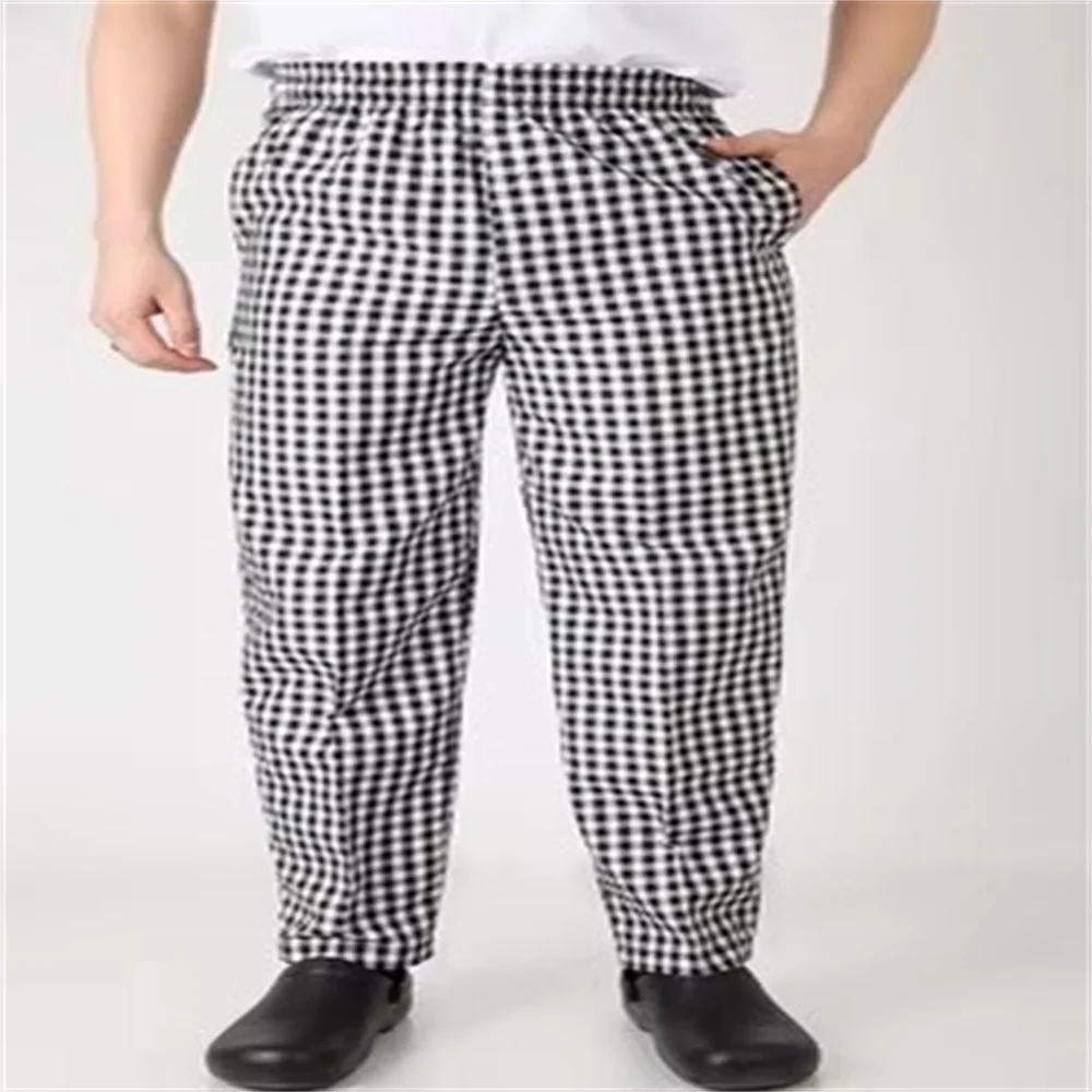 Pantalon de Chef taille élastique avec poche pour hommes et femmes, Baggy, uniformes de travail pour Restaurant et hôtel
